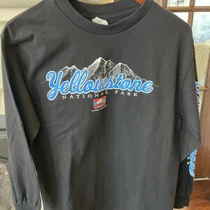 Alstyle Kids Black Long Sleeve Yellowstone Tee